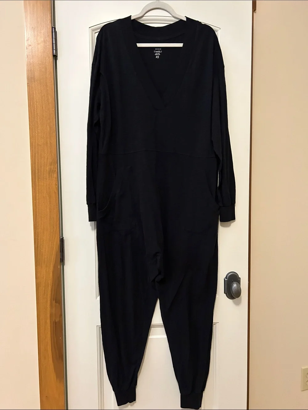 NATURAL LIFE Black V-Neck Jumpsuit Romper